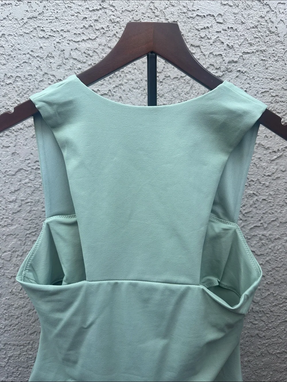 Free People She So Sleek Sage Square-Neck Bodysuit